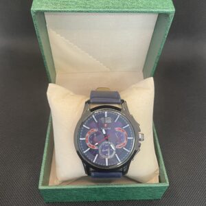 OROLOGIO UOMO CON CINTURINO BLU