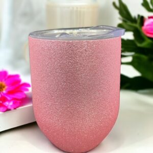 TAZZA GLITTERATA ROSA