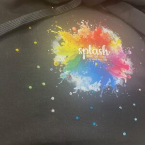 FELPA SPLASH CON STRASS