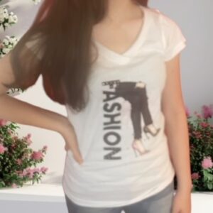 T-SHIRT FASHION TACCHI CON STRASS