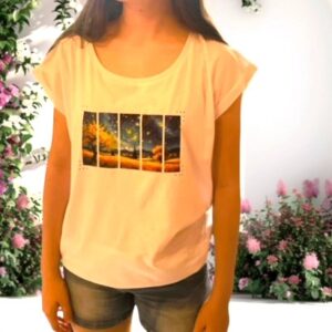 T-SHIRT VAN GOGH CON STRASS