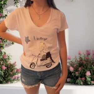 T-SHIRT VINTAGE CON STRASS