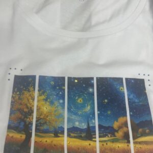 T-SHIRT VAN GOGH CON STRASS