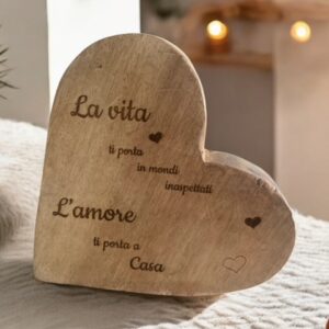 CUORE IN LEGNO PERSONALIZZATO